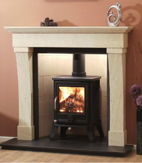 Newman Medistone Chatille fireplace