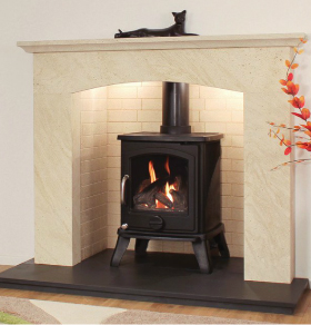 Newman Medistone Moncado fireplace