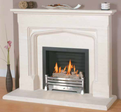 Newman Tudor Carved Fireplace